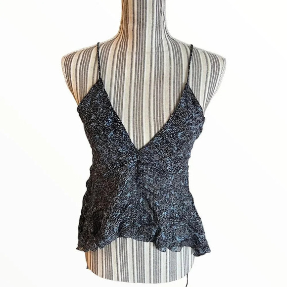 ZARA | Blue | PRINTED TOP - Picture 9 of 13